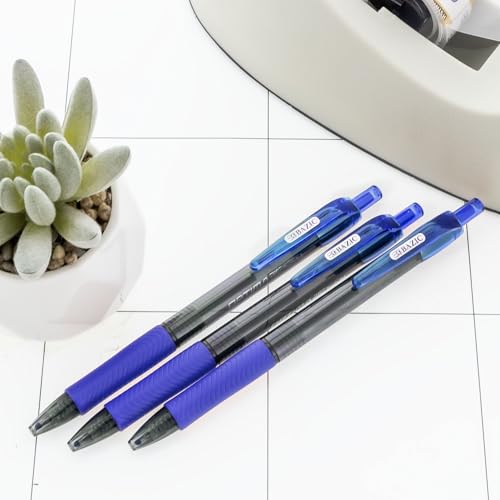 BAZIC PRODUCTS Bolígrafos retractiles azul 1.0 mm 3 unidades miniatura 7