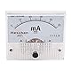 Heschen 85C1-50mA Rechteckiges Strommessgerät Amperemeter Tester DC 0-50mA Klasse 2,5 weiß