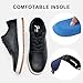 Jousen Mens Casual Shoes Retro Men's Fashion Sneakers Simple Oxford Dress for Men (AMY5118A Black 11.5)