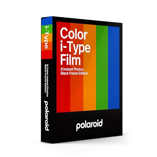 Image of Polaroid Color Film for I-Type, Black Frame Edition (6019) 8 Photos (Pack of 12)