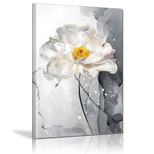 Art sur toile décoration maison tableau fleurs aquarelle encadré