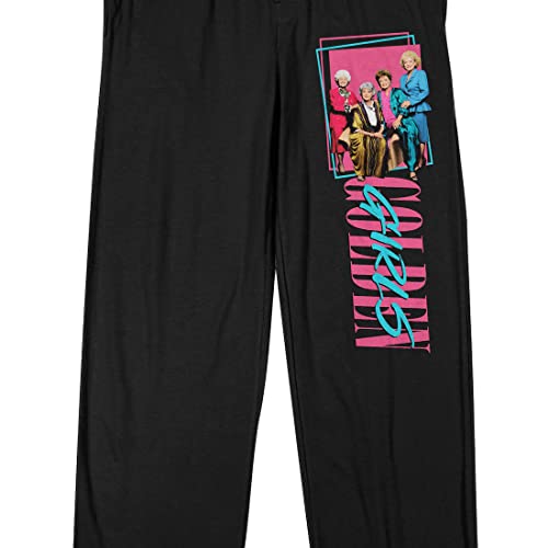 Golden Girls Miami Golden Girls Men's Black Sleep Pajama Pants2