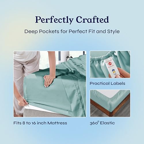 image for California Design Den Full Size Bed Sheets Set - Soft 400 Thread Count