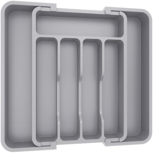Lifewit Silverware Drawer Organizer, Expandable BPA Free Utensil ...