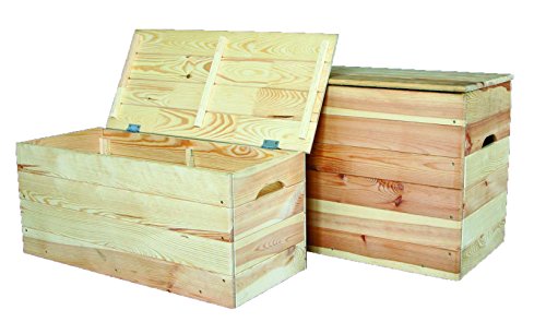 baule in legno tirolese cassapanca 73x35x33
