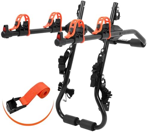 Sports Deluxe 2-Bike Trunk Mount Rack, Model SY-Trunk-BR, Black +...