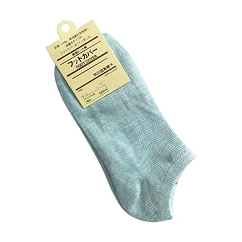 Lot de 6 paires de chaussettes de sport en pur coton pour femme, Bleu lac, taille unique Cover