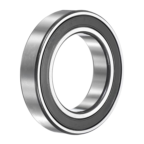 sourcing map 1Pcs 6010-2RS Deep Groove Ball Bearings, 50x80x16 mm High Speed Double Rubber Seal Bearings Pre-Lubricated and Stable for Industrial Machinery Repairs 3D Project
