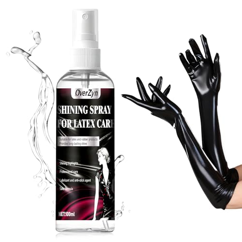 OverZyn 3.33 oz Latex Polish Latex Shine latexs Shiner Spray Enhances Shine Gentle On latexes Suitable for Polishing and Caring for Rubber and latexs Garments