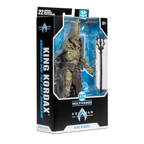 McFarlane Toys DC Multiverse King Kordax 7-Inch Action Figure - Incredibly Detailed Brute Conqueror with Ultra Articulation, Trident, and Collectible Art Card