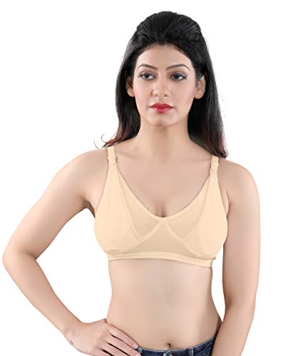 Image of Fabme Women's Hosiery Wire Free Seamless Nursing Bra