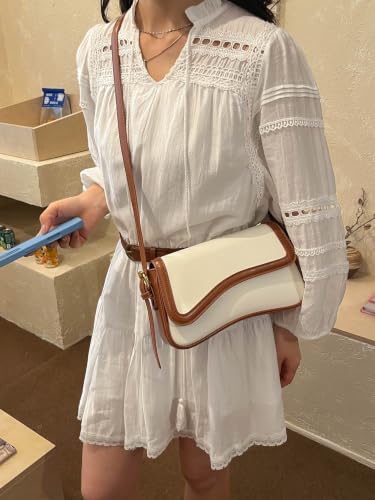 Image of PU Leather Tote Bag for Women with 2 Removable Straps and Zipper Closure