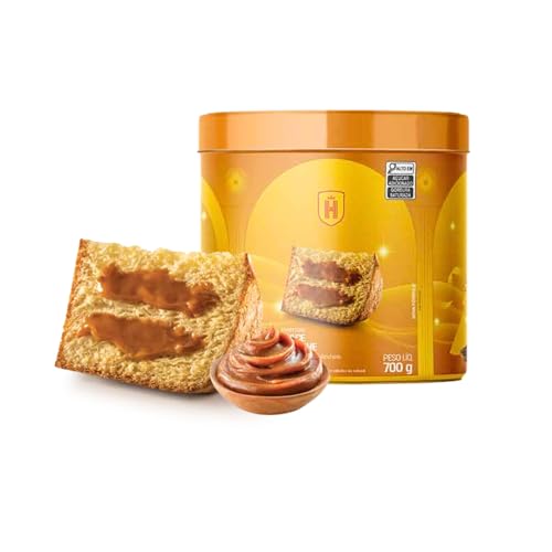 Panettone Havanna Lata Recheado de Doce de Leite 700g