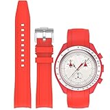 【Perfetta vestibilità e design curvo】I cinturini si collegano perfettamente al tuo orologio, fornendo una vestibilità sicura e affidabile. La nostra fascia per swatch moonswatch è disponibile in una varietà di colori, permettendoti di trovare l'abbinamento perfetto per il tuo gusto personale. Da eleganti e moderni a classici ed eleganti, i nostri cinturini sono progettati per migliorare l'aspetto del tuo orologio Speedmaster swatch omega moonwatch e completare il tuo stile senza sforzo.
