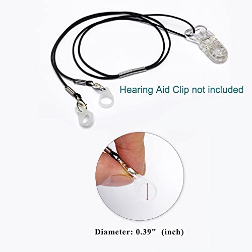 Silicone Loops Bte Hearing Aid Clip Adaptor, A Part Of Anti-Lost Lanyard Protector Bte Clip Holder Rope, Size Mini (Three Pieces,9.9Mm) #TOP1