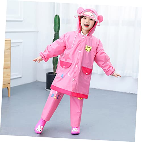 SOIMISS Meninas Capa De Chuva Amarela Poncho De Chuva Infantil Capas De Chuva De Emergência Reutiliz