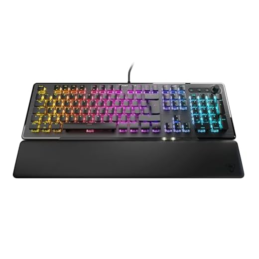 Turtle Beach Vulcan II Gaming-Tastatur, mechanische Schalter Titan II, Tasten mit RGB-Hintergrundbeleuchtung, abnehmbare Handgelenkauflage, Schwarz