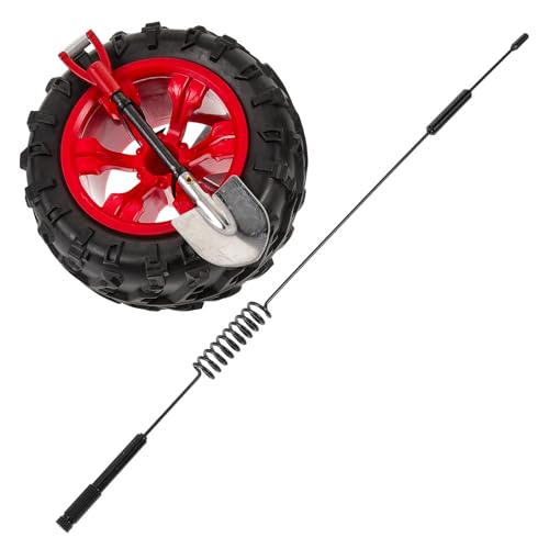 Toyvian Mât de Drapeau en Plastique Compact Autocollant Adhésif pour Véhicule de Voyage, Décoration Intérieure et Extérieure Résistante à l'usure pour Coffre et Bordures