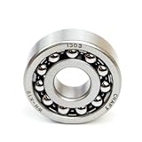 Parts and Parts Pendelkugellager 1303 c3 17x47x14mm, DIN 630, hohe Belastbarkeit, langlebige selbsthaltende Pendelkugellager, geringe Reibung, ideal für Förderanlagen, Industriemotoren