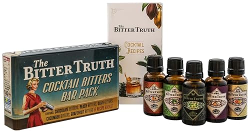 The Bitter Truth I Cocktail Bitters Bar Pack I 5 x 20 ml Flasche I 41% Volume I Geschenkset Bitters...