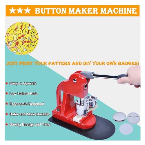 Machine à fabriquer des boutons en métal robuste de 32mm pour la confection de badges durables - 8