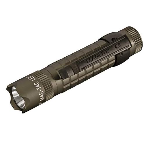 Gun Accessory Supply SG2LRB6 Maglite Mag-Tac LED 2-Cell CR123 Flashlight - Crowned-Bezel, Foliage Green