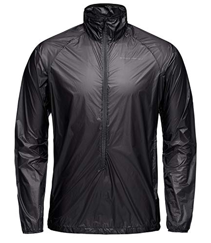Black Diamond Mens Deploy Wind Shell Jacket, Black, Medium