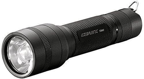 Coast TX40 Fixed Beam Optic Weapon Mountable Flashlight, Black