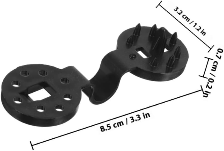 DOITOOL 150pcs round Sunshade Net Clips Non-slip Reusable Black Large Garden Clips for Netting Outdoor Sunshade Fixing Clamps Suitable for Patio and Greenhouse Use