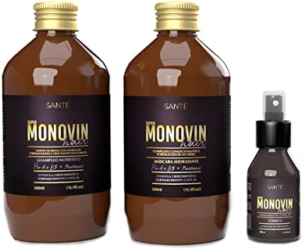 Santé Mono Vin, Kit Profissional para Crescimento Capilar, Shampo...