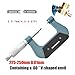 FQAEMIAI Screw Thread Micrometer 0-25mm 25-50mm Industrial with Anvils 50-75mm 75-100mm Outside Micrometer 0.01mm Rotary(225-250mm Anvils)