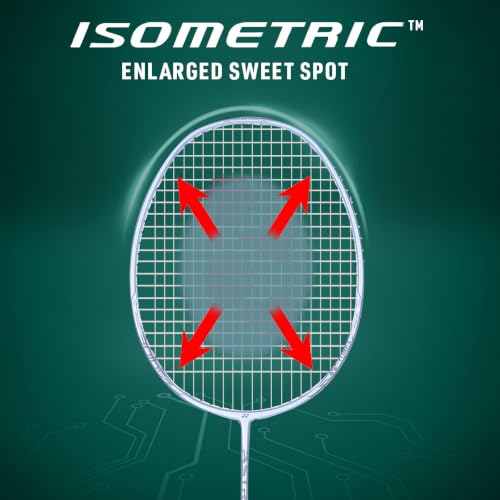 Image of Yonex Graphite Strung Badminton Racquet Astrox Lite 37i (G4, 77 Grams, 30 lbs Tension, Pearl White)