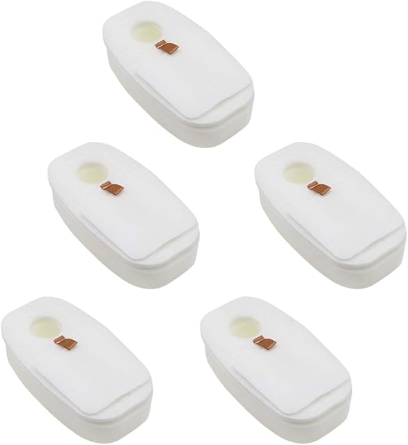 WuYan 5 Packs Foam Felt Post Sponge Filter Set for Shark Rocket HV380uk HV380UKT HV380W Fit for Shark DuoClean Corded Stick Vacuum Cleaner Replacement Foam and Felt Filters Fit Part#XFFH380 XPSTFH380