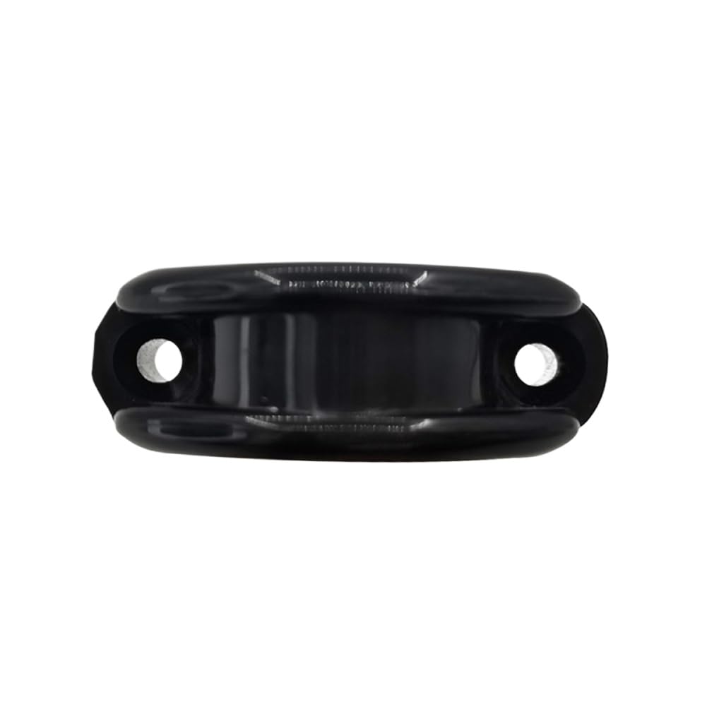 Passacavo per barca marina Bullseyes in nylon nero 12 mm 1/2 pollice INSERTO IN ACCIAIO INOSSIDABILE Puleggia 8 pezzi