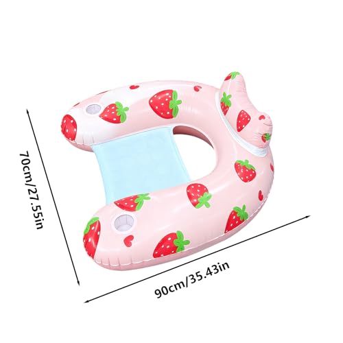 Chaise flottante de piscine robuste avec structure gonflable supérieure antidérapante