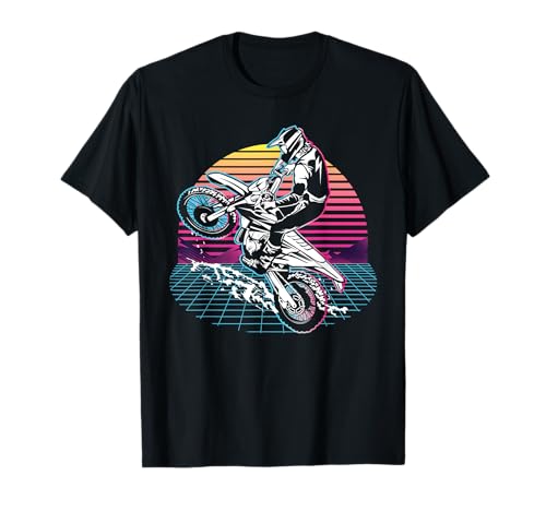 Dirt Bike Rider MX Biker Motocross 80s 90s Retro T-Shirt