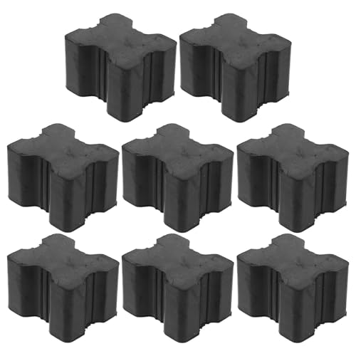 Entretoises de ressort rehausseur SHINEOFI en caoutchouc noir pour amortisseur de voiture lot de 8
