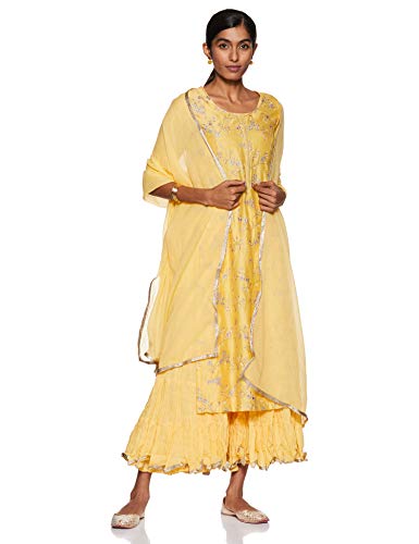 Image of BIBA Women Cotton Salwar Suit Set