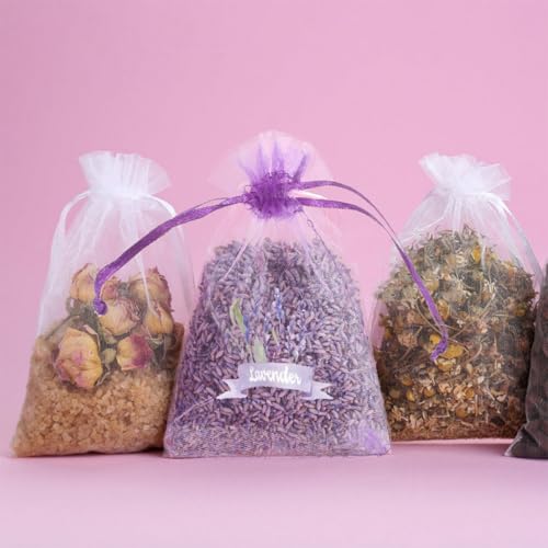 20 Bolsitas de Lavanda de Gasa para Almacenaje miniatura 4