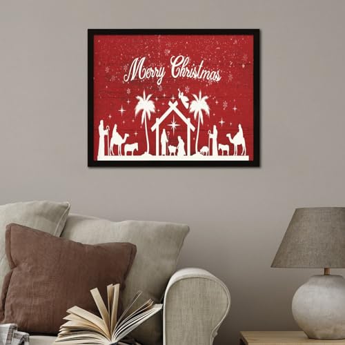 Décoration de chambre de Noël : panneau chrétien pour étagère - 5