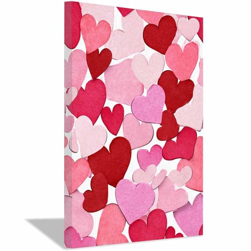 Toile murale de Saint-Valentin rose 70x100cm pour sublimer la décoration de votre chambre