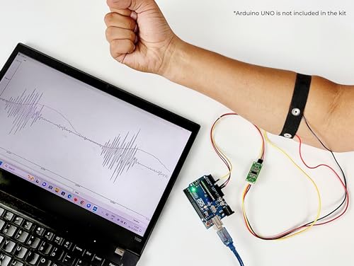 Image of Muscle BioAmp Candy | Muscle Sensor (EMG) | Free dry electrode based EMG Band included | Upside Down Labs
