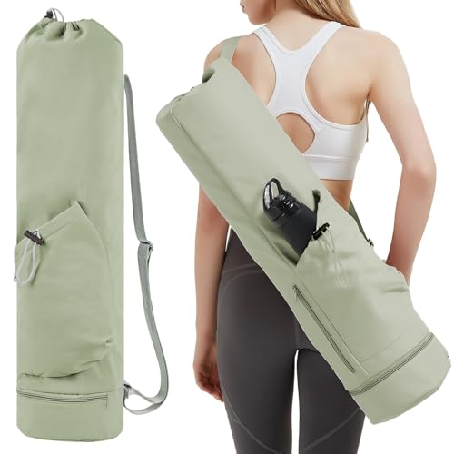 Yogatasche mit Nassfach und Flaschentasche Sporttasche Damen Verstellbarer...