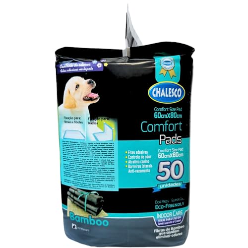 Chalesco Tapete Higiênico para Cães Confort Bamboo 50 Unidades