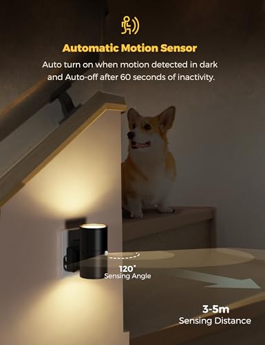 LOHAS-LED Motion Sensor Night Light Plug in, 1 Pack, Motion Activated Night Light, 0-100LM Dimmable, 3000K Warm White, Motion Sensor Light Indoor for Bathroom Stairway Hallway Bedroom Kids Elderly - Image 3