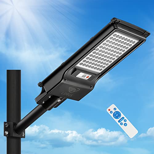 Lovus 500W Solar Led Street Light, 6000K Outdoor Solar Flood Security Lighting Dusk To Dawn With Motion Sensor, Ip65 Waterproof, Wall Or Pole Mount For Parking Lot, Home, St80-078 #TOP5