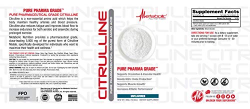 Image of Metabolic Nutrition Citrulline, 300 Grams, Powder
