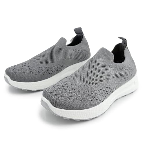Scarpe donna antiscivolo suola grip più stabilità – Battistrada con scanalature e grip: maggiore aderenza su pavimenti lisci e durante la camminata.