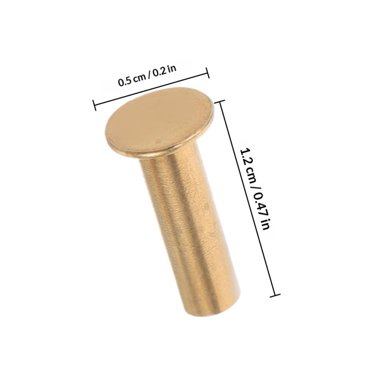 SOLUSTRE Set 7 Paia Rivetti in Rame per Manico da Cucina Fissaggio Sicuro e Facile Installazione Manici per Fai da Te e Riparazioni