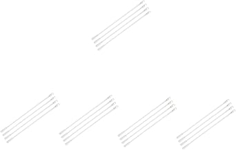 STOBAZA 20 Pçs Haste Cega Veneziana Substituição Varinha Cega Com Cortina Clara Varinha De Inclinação Janela Cortina De Plástico Mini Persianas Para Janelas Cortinas Transparentes Brancas